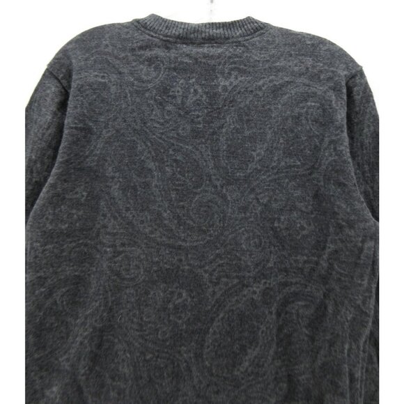 Robert Graham Sweater Large (S) Wool Cashmere Jacquard Paisley Pullover - Picture 8 of 12